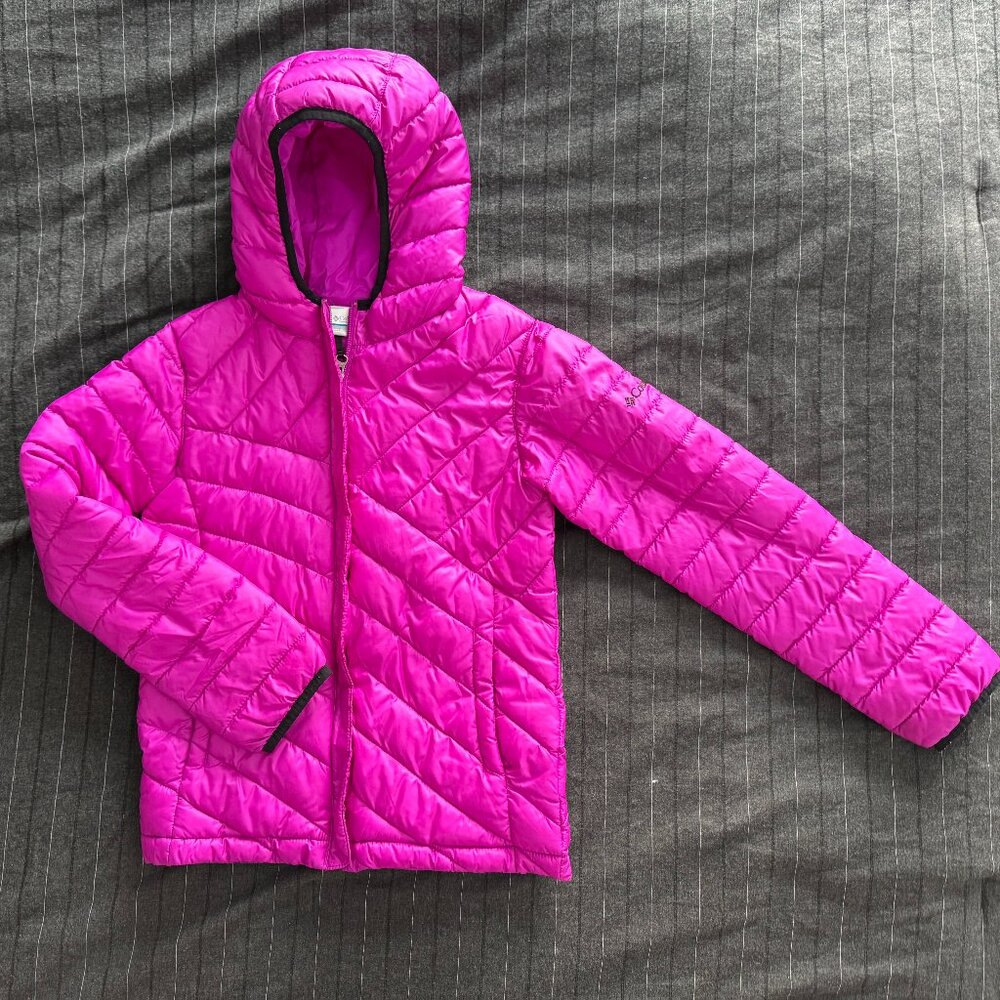 Columbia Hooded Quilted Jacket Size Medium